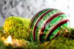 Palla di Natale Verde/Rosso/Oro - immagine 3